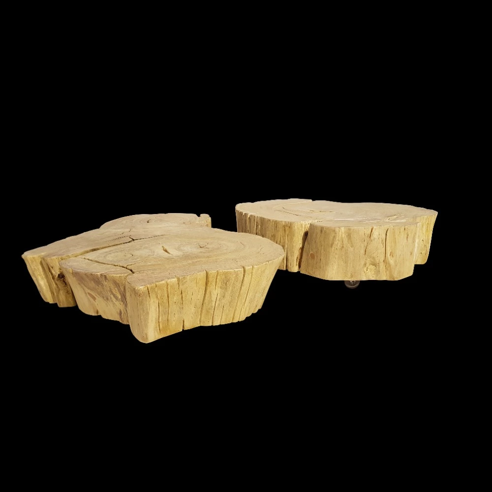 Mesa de Centro Recortada Lavada Baixa